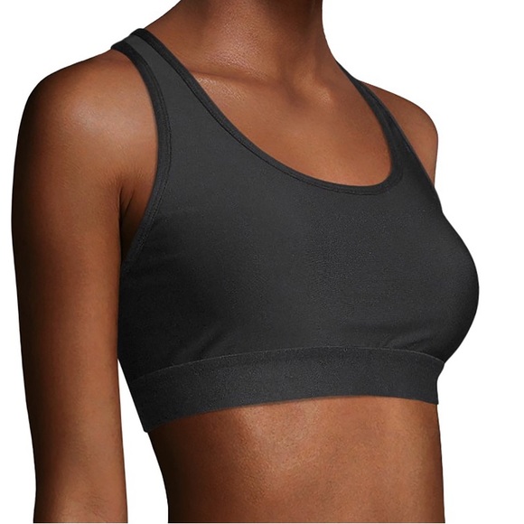 Hanes Other - HANES black XL pull over Performance compression racerback wirefree sports bra